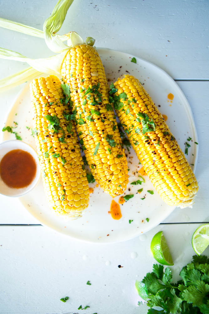 Grilled Corn with Paprika Butter