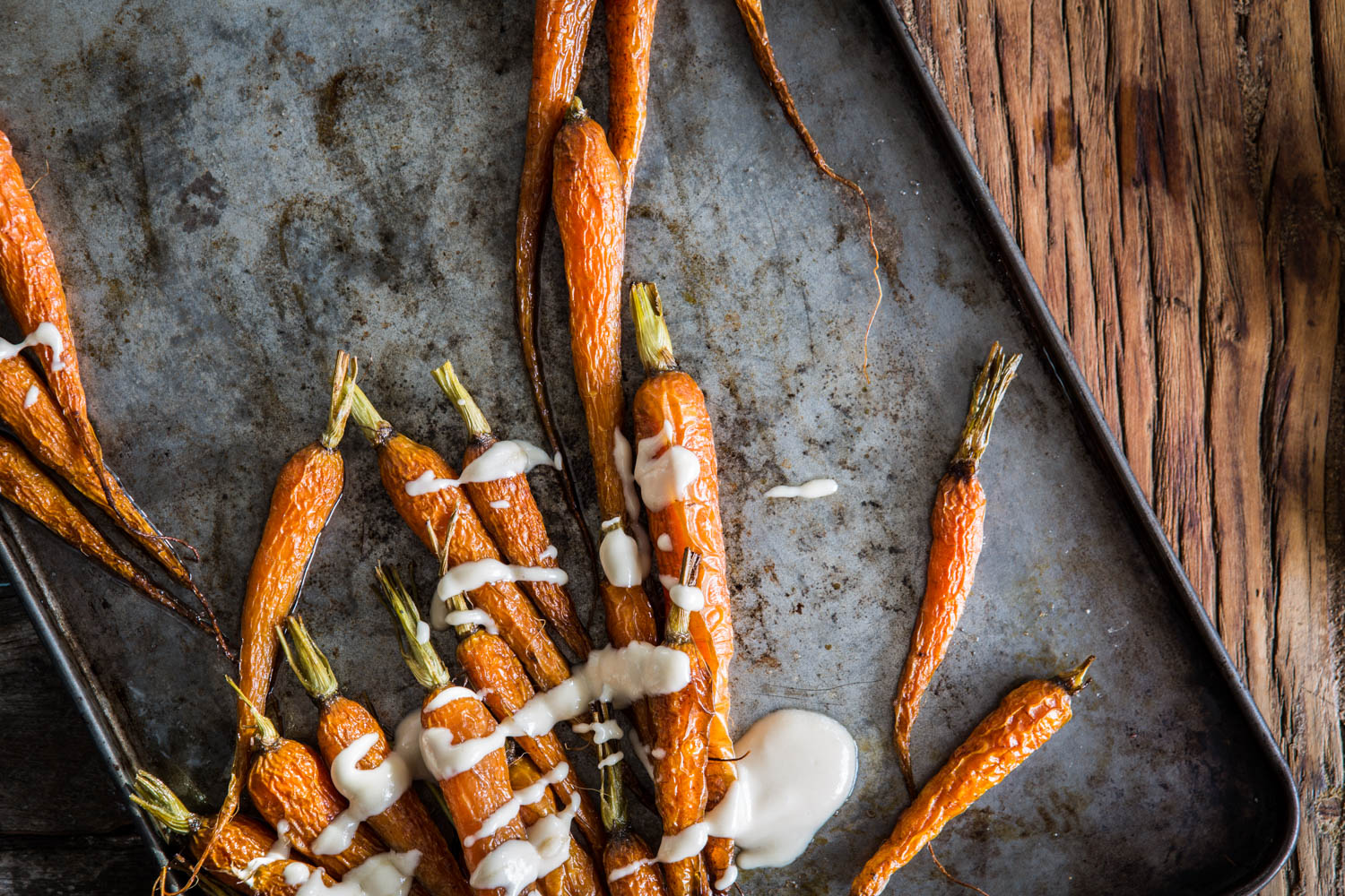 Roast Carrots with Tahini Dressing | Nadia Felsch
