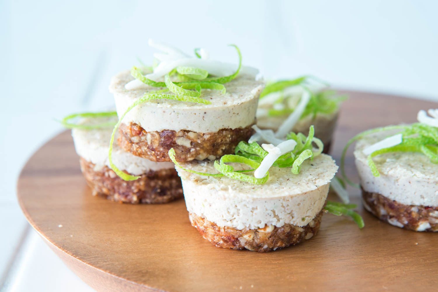 Raw Lime & Coconut Mini Cheesecakes | Nadia Felsch