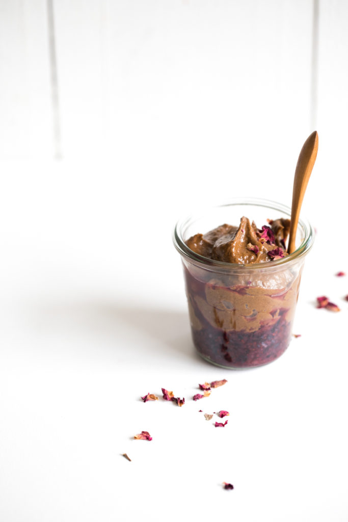 Raw Choc Mousse with Berry Layers | Nadia Felsch