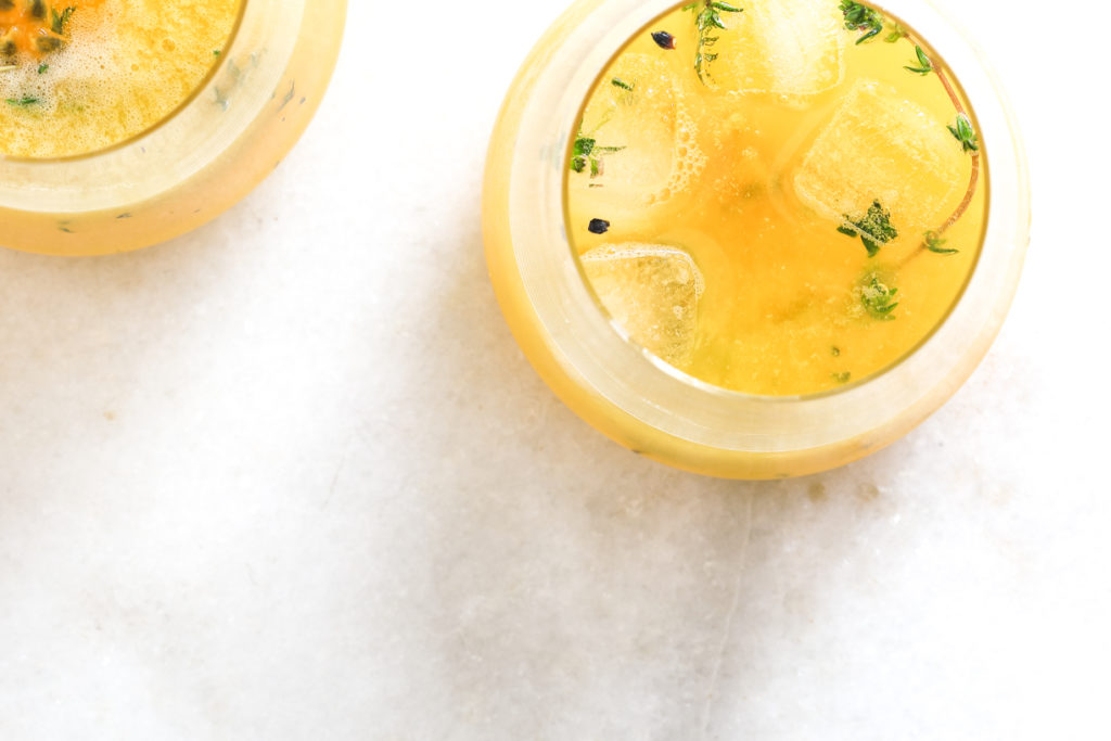 Mango, Passionfruit, Lime & Thyme Spritzer | Nadia Felsch
