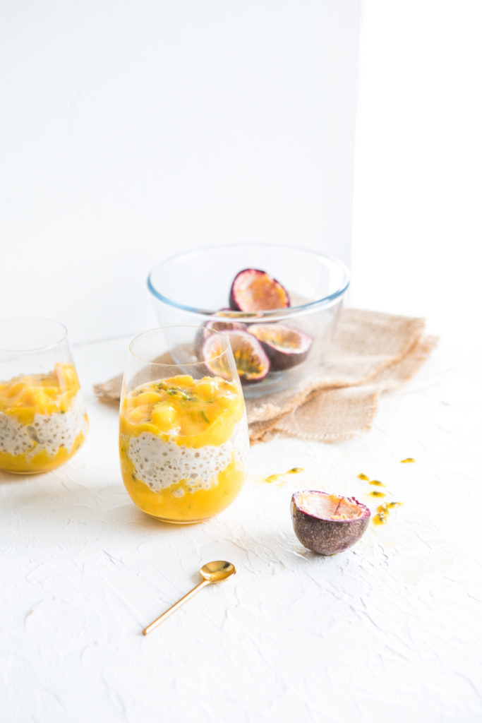 Coconut, Mango, Lime & Passionfruit Tapioca Pudding | Nadia Felsch