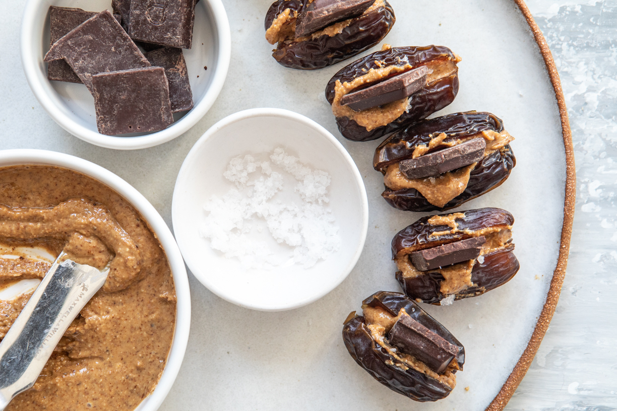 Nut Butter & Chocolate Dates